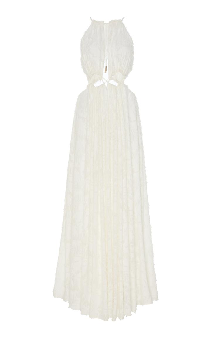 Moda Operandi Cult Gaia Thera Flocked Georgette Maxi Dress Size: Xs