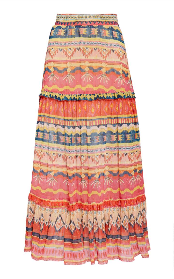 Moda Operandi Chufy Mancora Chiffon Skirt Size: Xs