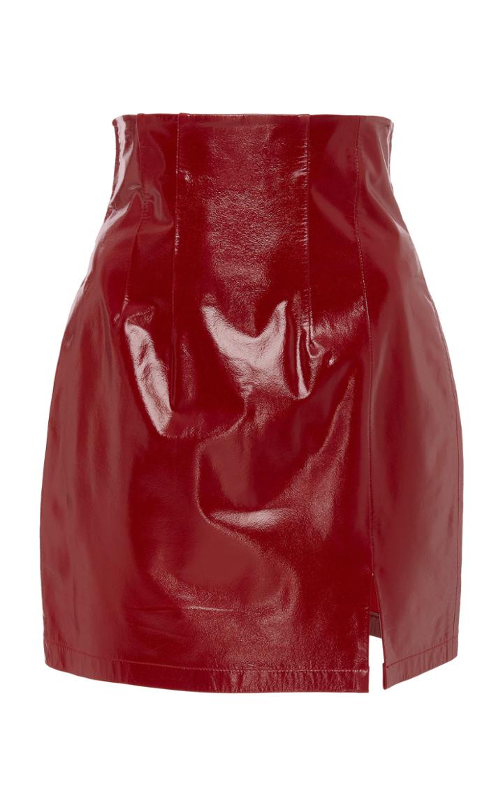 Zeynep Aray Mini Leather Skirt
