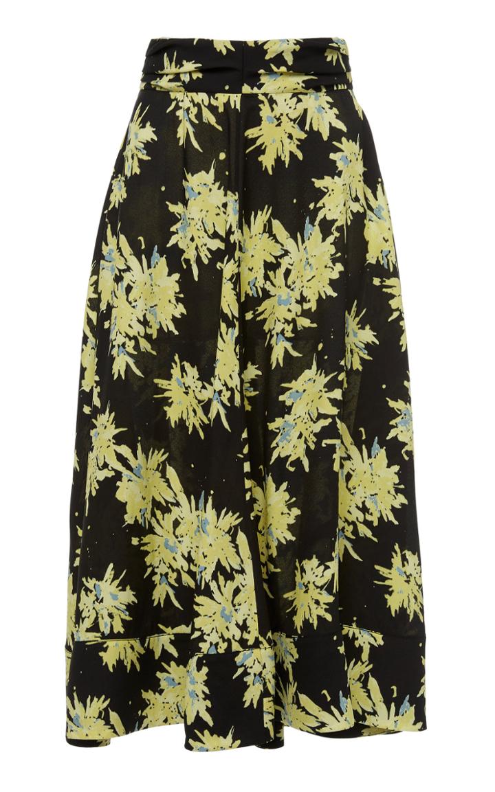 Proenza Schouler Printed A-line Georgette Skirt