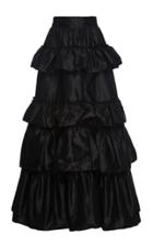Moda Operandi Aje Allgro Tiered Crepe De Chine Maxi Skirt Size: 4