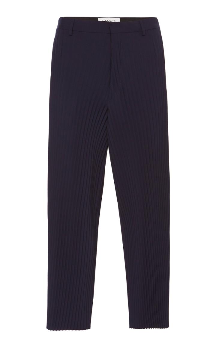 Lanvin Pleated Cropped Trousers