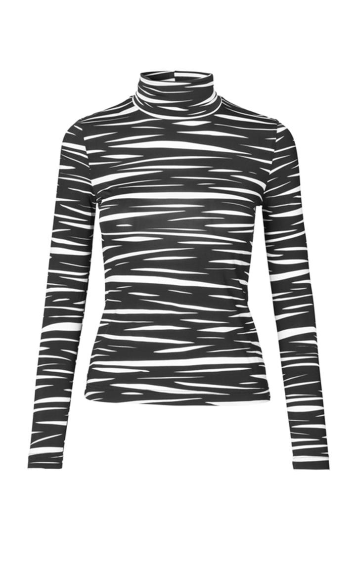 Moda Operandi Stine Goya Anne Printed Jersey Turtleneck Top