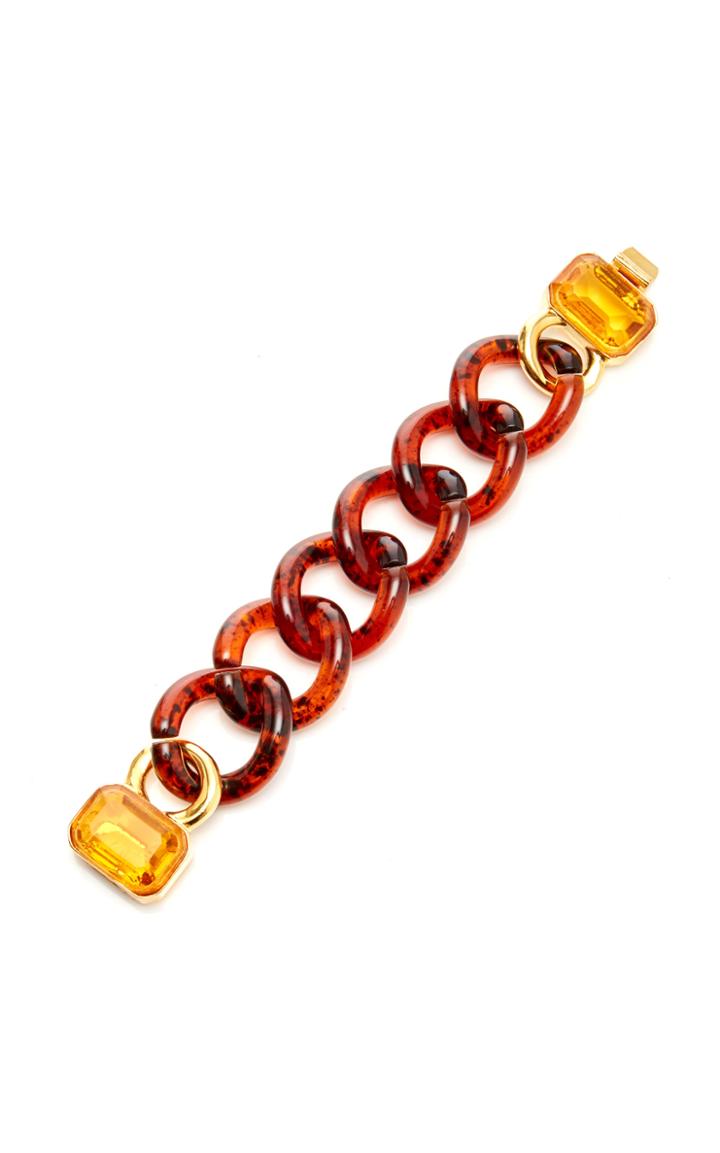 Moda Operandi Brandon Maxwell X Kenneth Jay Lane Tort Chain-link Bracelet