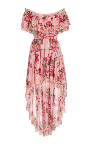 Moda Operandi Loveshackfancy Weller Cotton-silk Dress