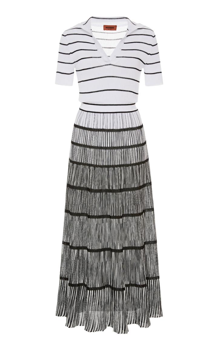 Missoni Striped Ombr Ribbed-knit Dress