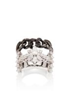 Yeprem Stack Illusion Black Strada Chain And Diamond Ring