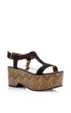 Tomas Maier Gotham Metallic Platform Sandal