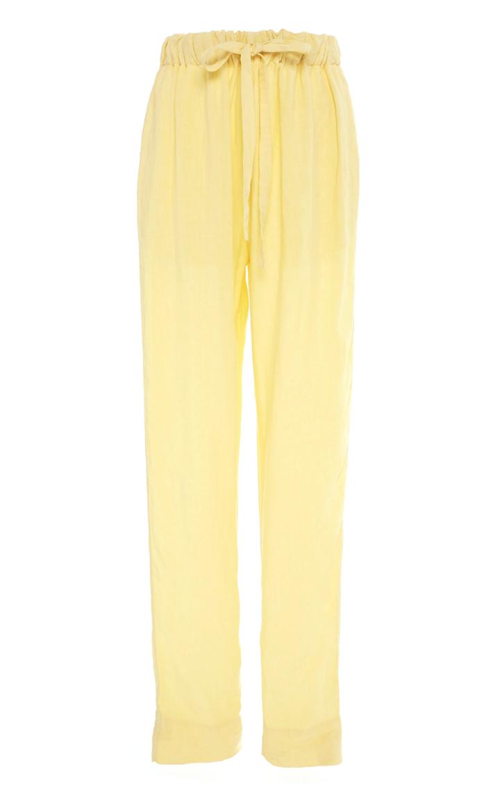 Bassike Linen Straight-leg Pants