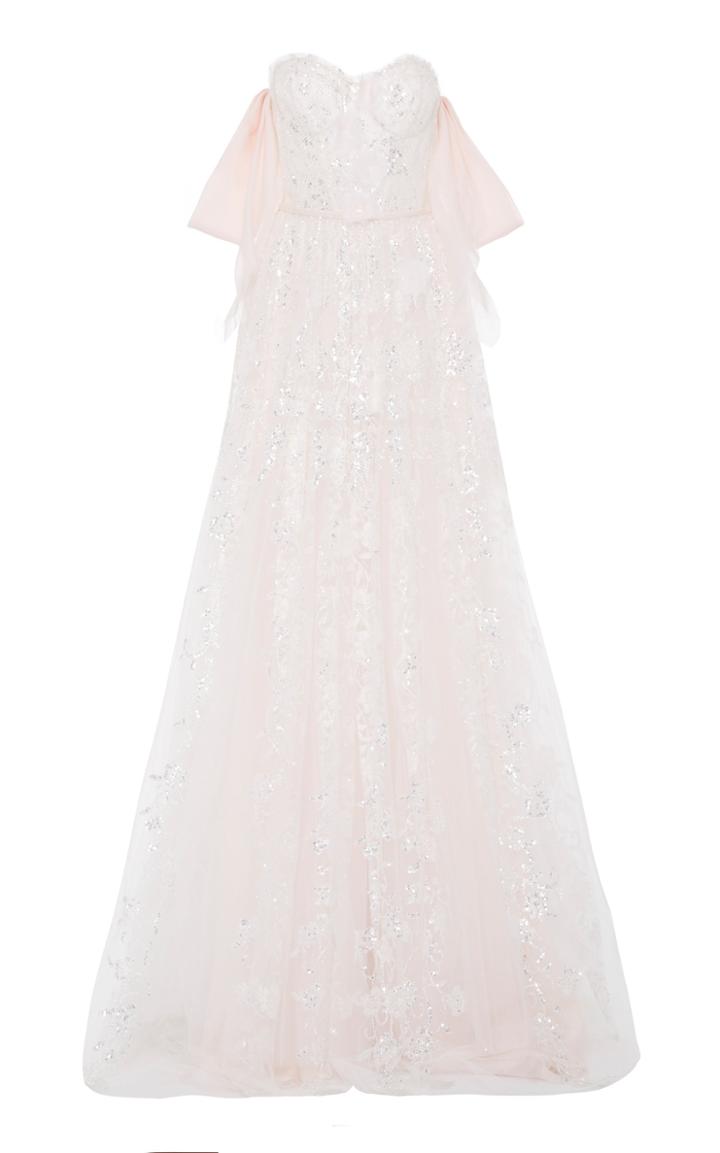 Mira Zwillinger M'o Exclusive Skye Sequined Lace Gown