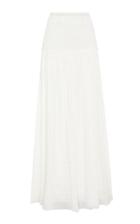 Rachel Gilbert Rae Ruffle-trimmed Cotton Maxi Skirt