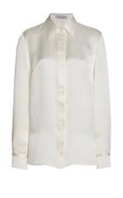Moda Operandi Gabriela Hearst Cruz Silk Collared Shirt