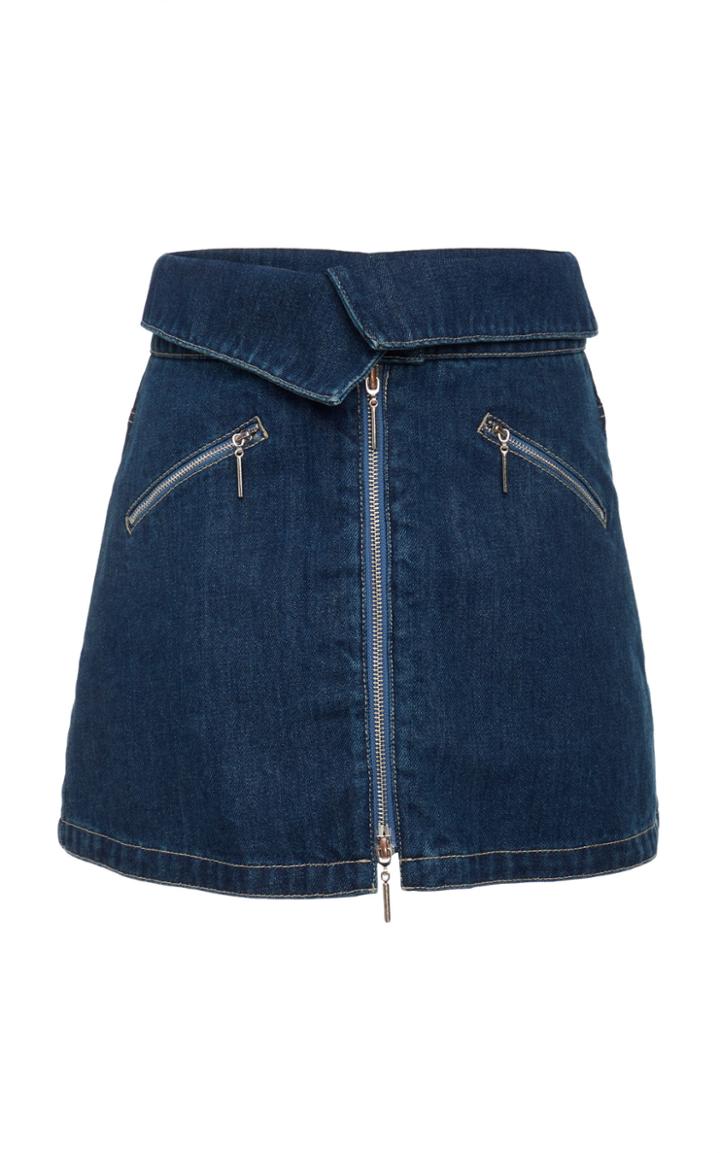 Adam Selman Foldover Mini Skirt