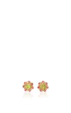 Carla Amorim Red Peridot Button Earrings