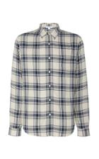 Frame Checked Cotton-flannel Shirt