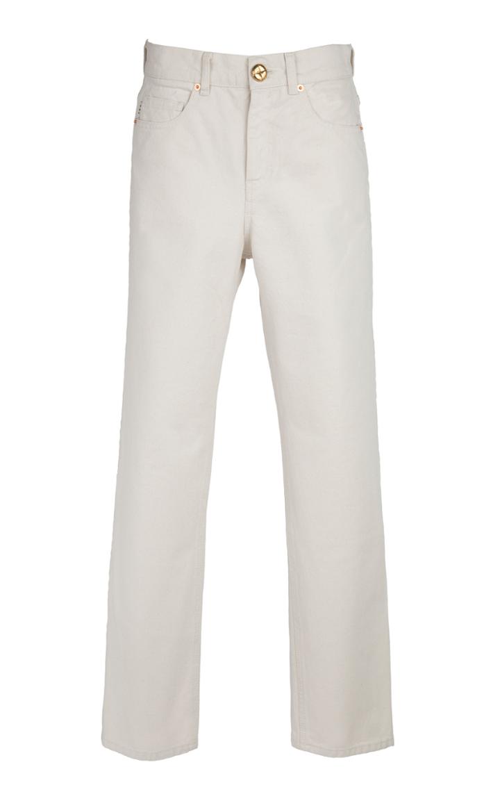 Moda Operandi Blaz Milano Bianco High-rise Straight-leg Jeans Size: 00