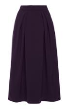 Moda Operandi Alberta Ferretti High-rise Gabardine Midi Skirt