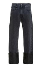 Moda Operandi R13 Axl Leather-cuff Slim-leg Jeans