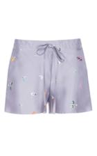 Lake Studio Printed Silk Drawstring Shorts