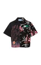 Prada Hawaiian Printed Cotton-poplin Shirt