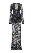 Elie Saab Embroidered Mermaid Dress