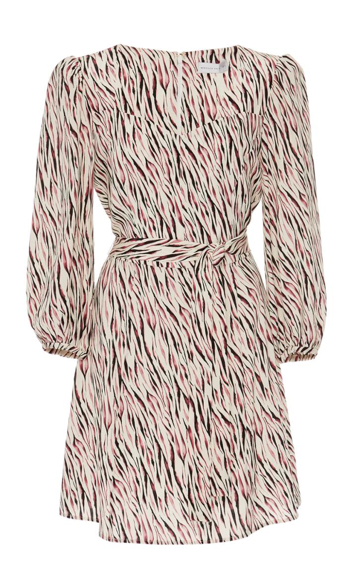 Moda Operandi Rebecca Vallance Tigresse Silk Belted Mini Dress Size: 4