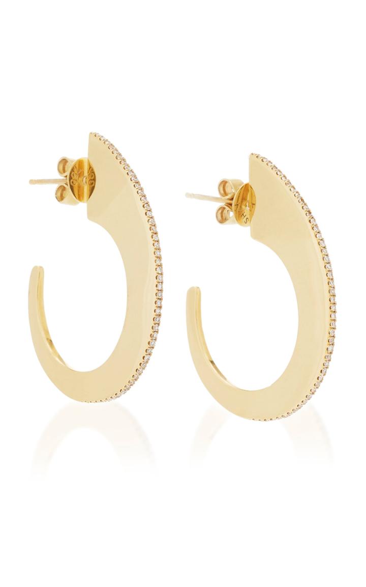 Shay Diamond Edge Slice Hoops