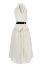 Maticevski Sentimental Belted Cotton-blend Dress