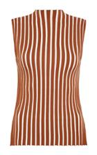 Rachel Gilbert Farrah Ribbed Jersey-knit Top