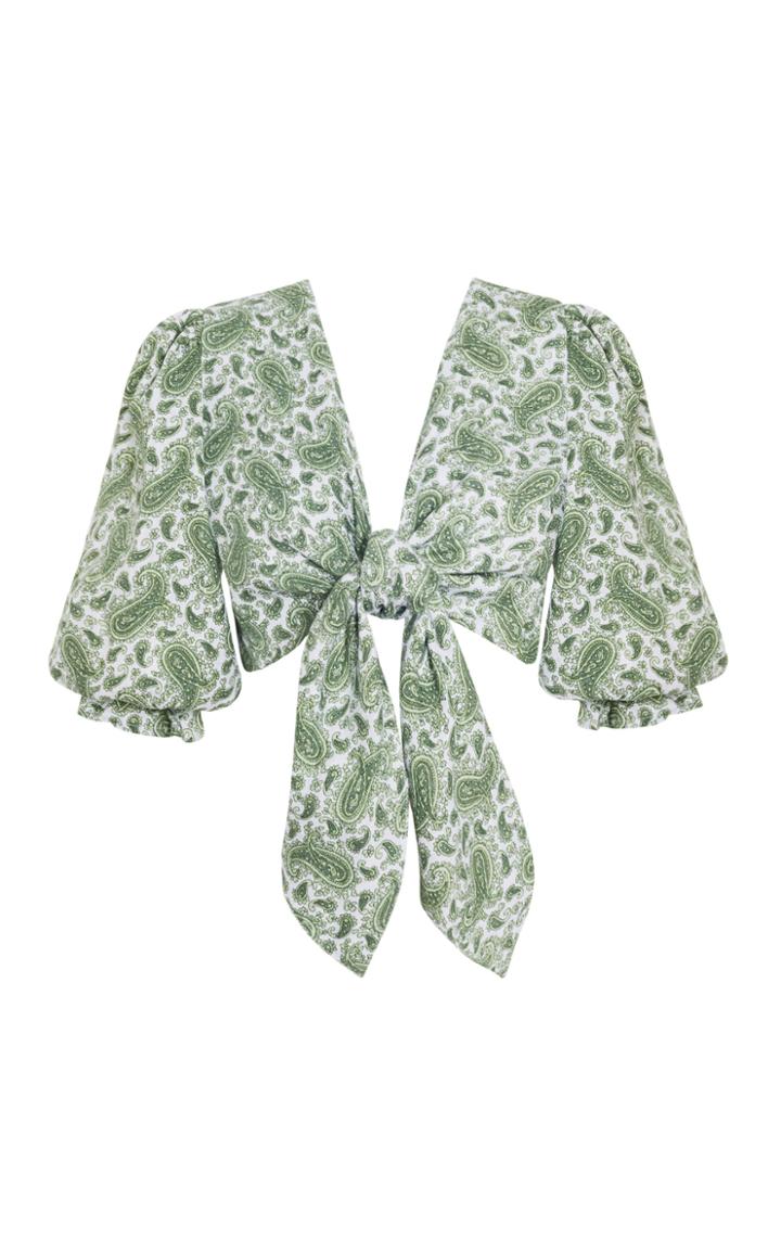Moda Operandi Faithfull The Brand Jacinta Tie-front Linen Crop Top