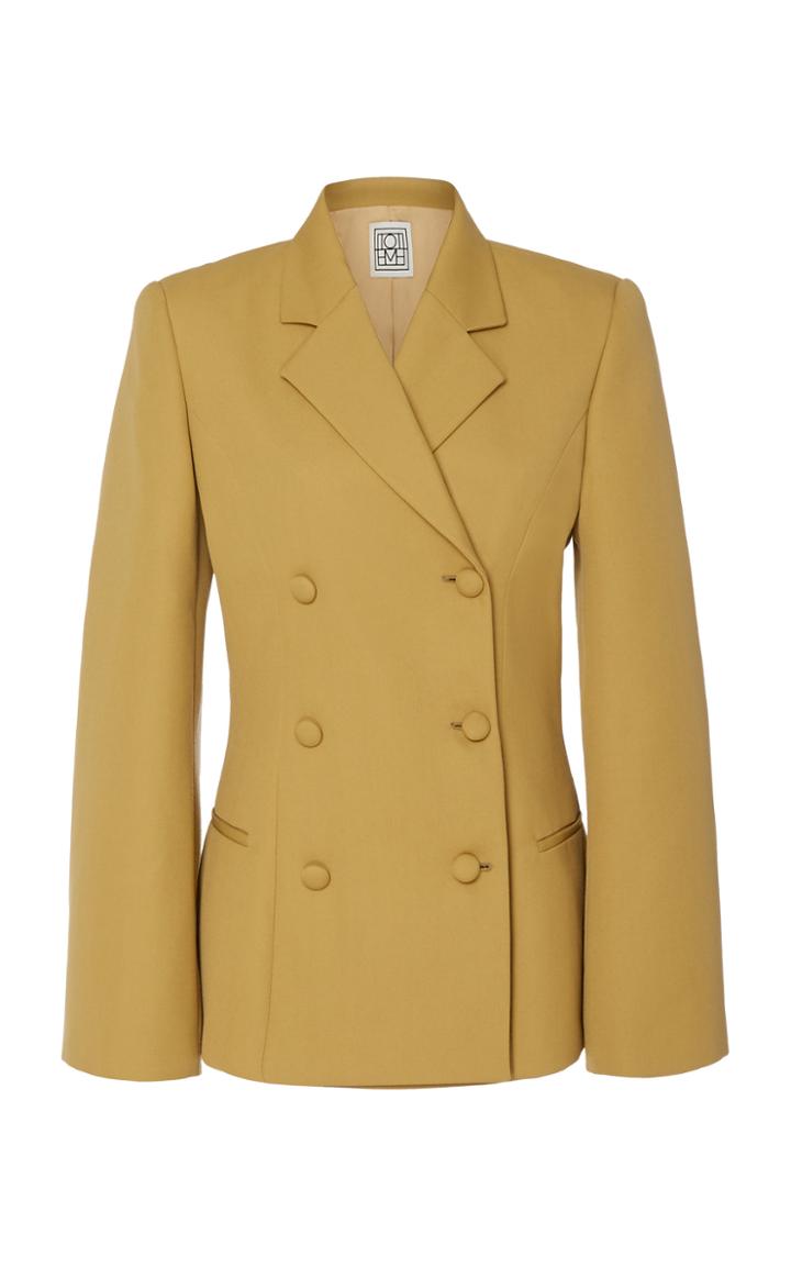 Toteme Matera Double-breasted Crepe Blazer