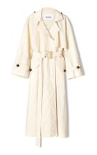 Moda Operandi Nanushka Caylei Oversized Cotton Poplin Trench Coat