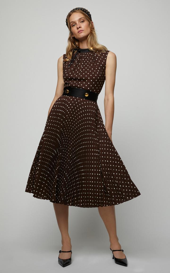 Prada Sleeveless Polka Dot Dress