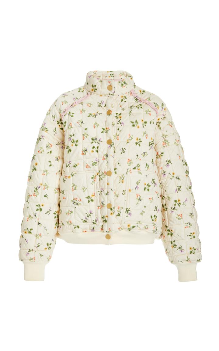 Moda Operandi Loveshackfancy Huron Quilted Cotton Puffer Jacket
