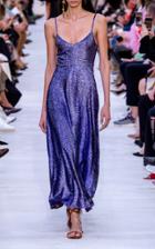 Moda Operandi Valentino Sequined Silk Maxi Dress Size: 36