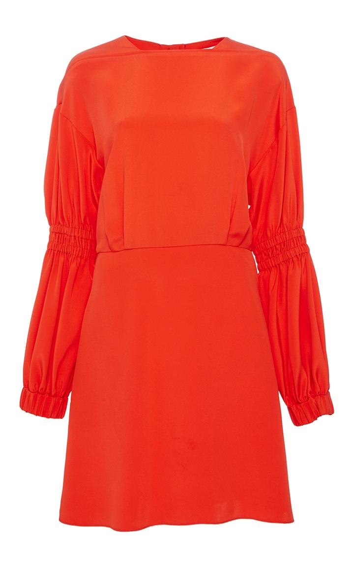 Tibi Short Balloon Sleeve Dress