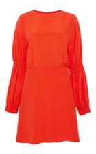 Tibi Short Balloon Sleeve Dress