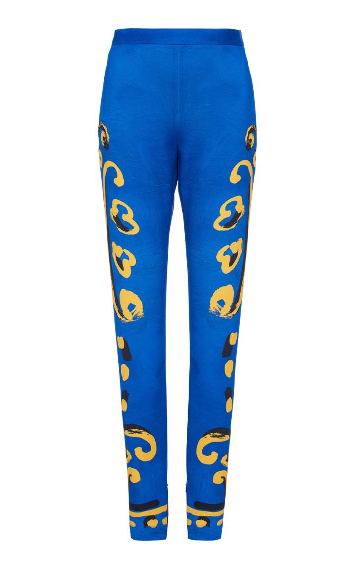 Moda Operandi Moschino Printed Scuba Skinny Pants Size: 36