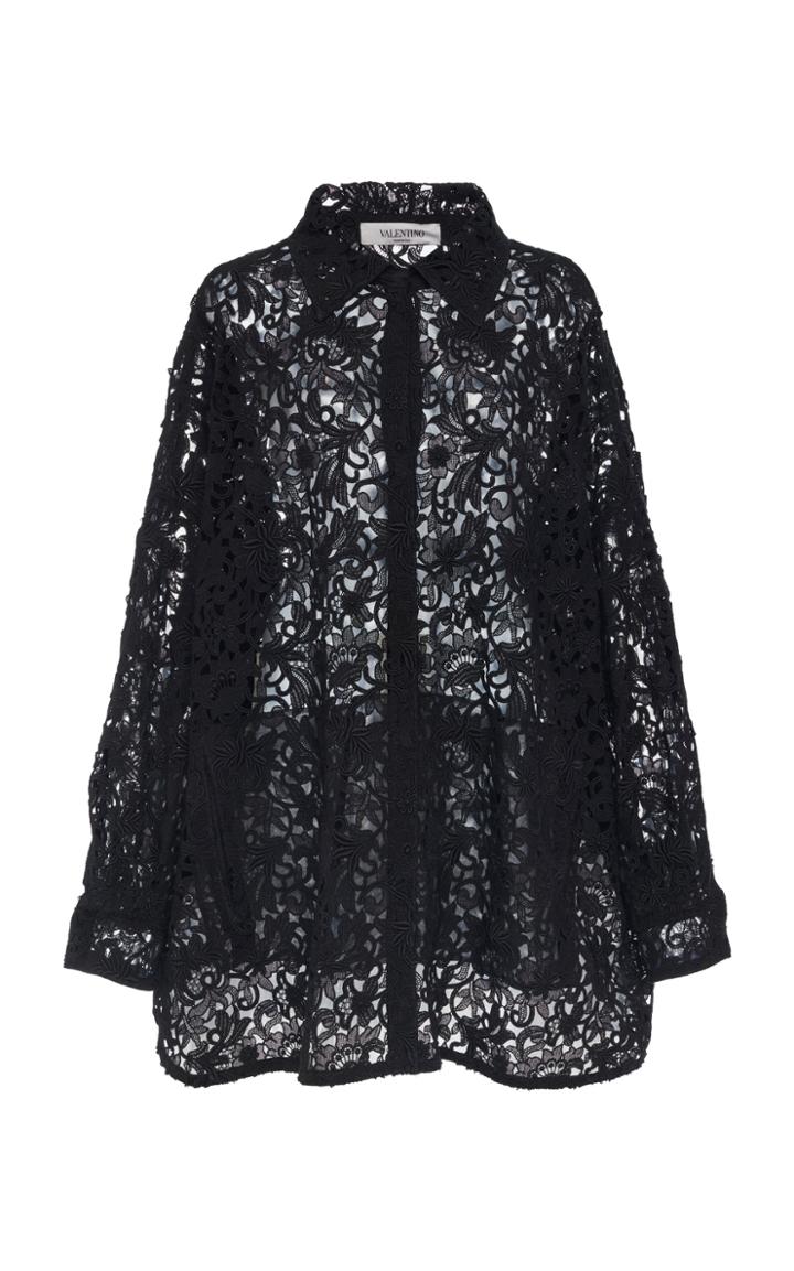 Moda Operandi Valentino Macram Button-down Cardigan