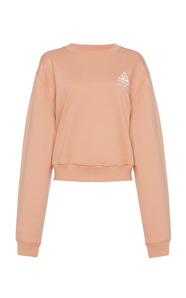 Off-white C/o Virgil Abloh Embroidered Cotton Sweatshirt