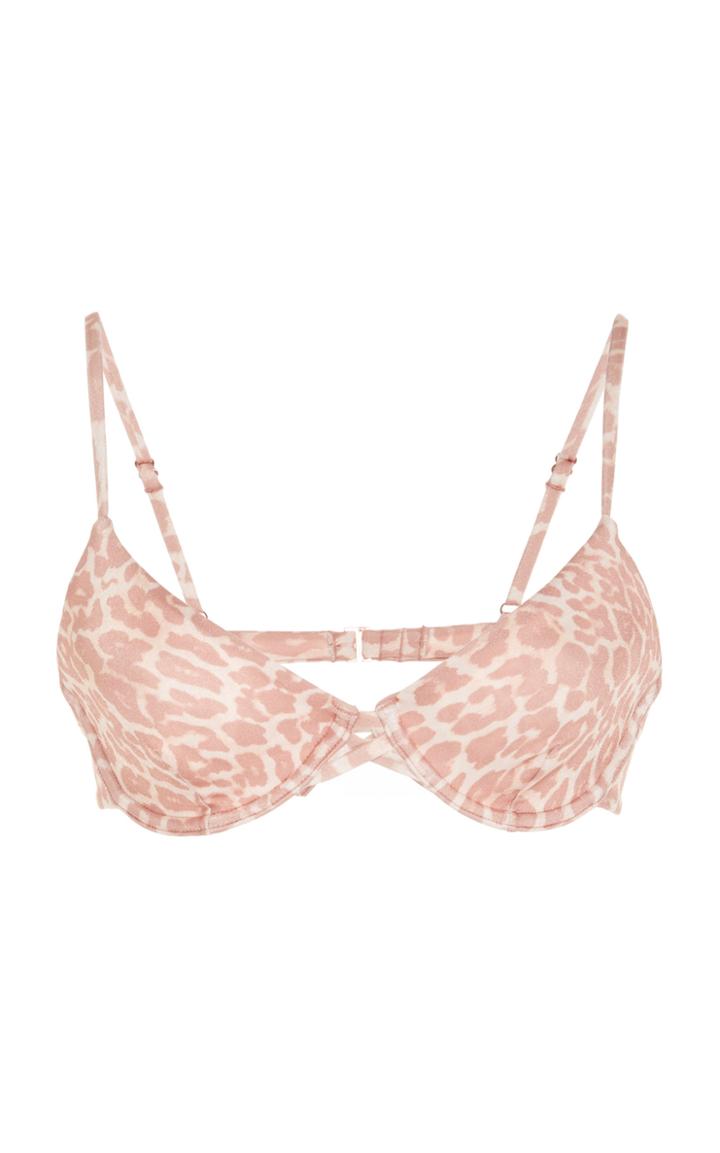 Tori Praver Lola Leopard Underwire Top