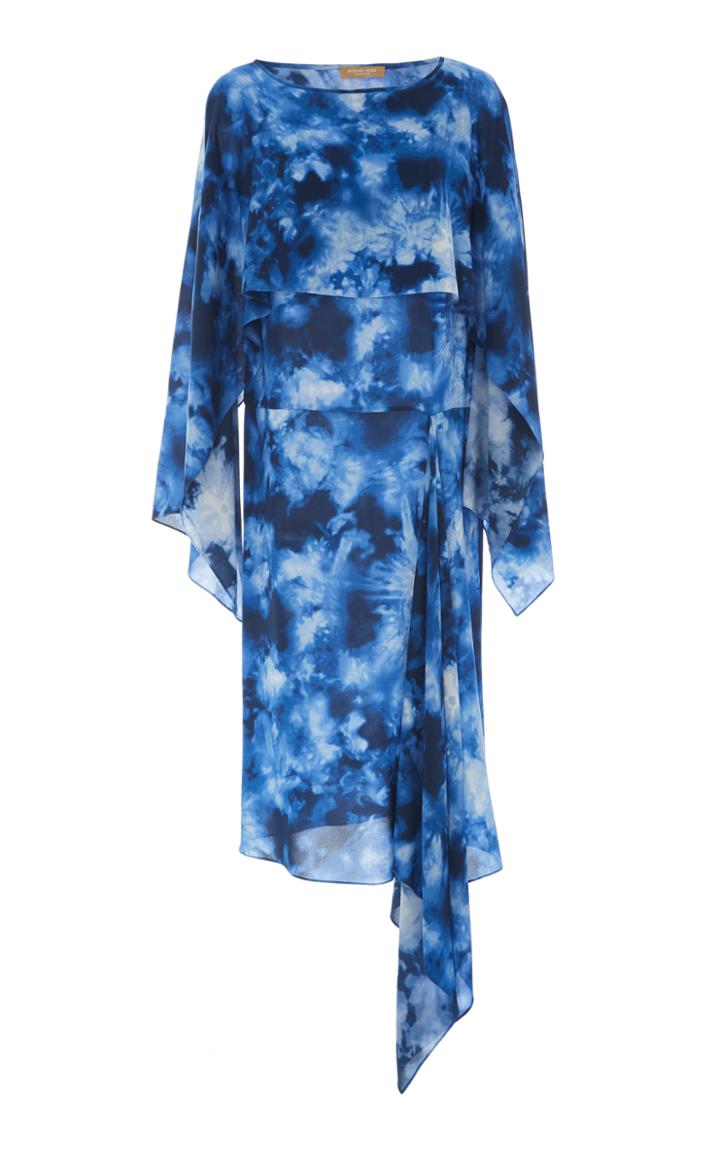 Michael Kors Collection Gathered Silk Dress