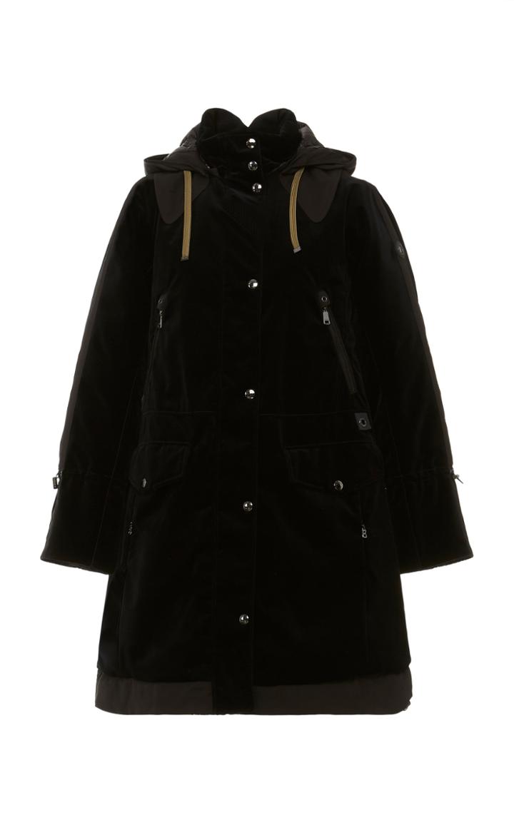 Bogner Sport Silvia Hooded Velvet Parka