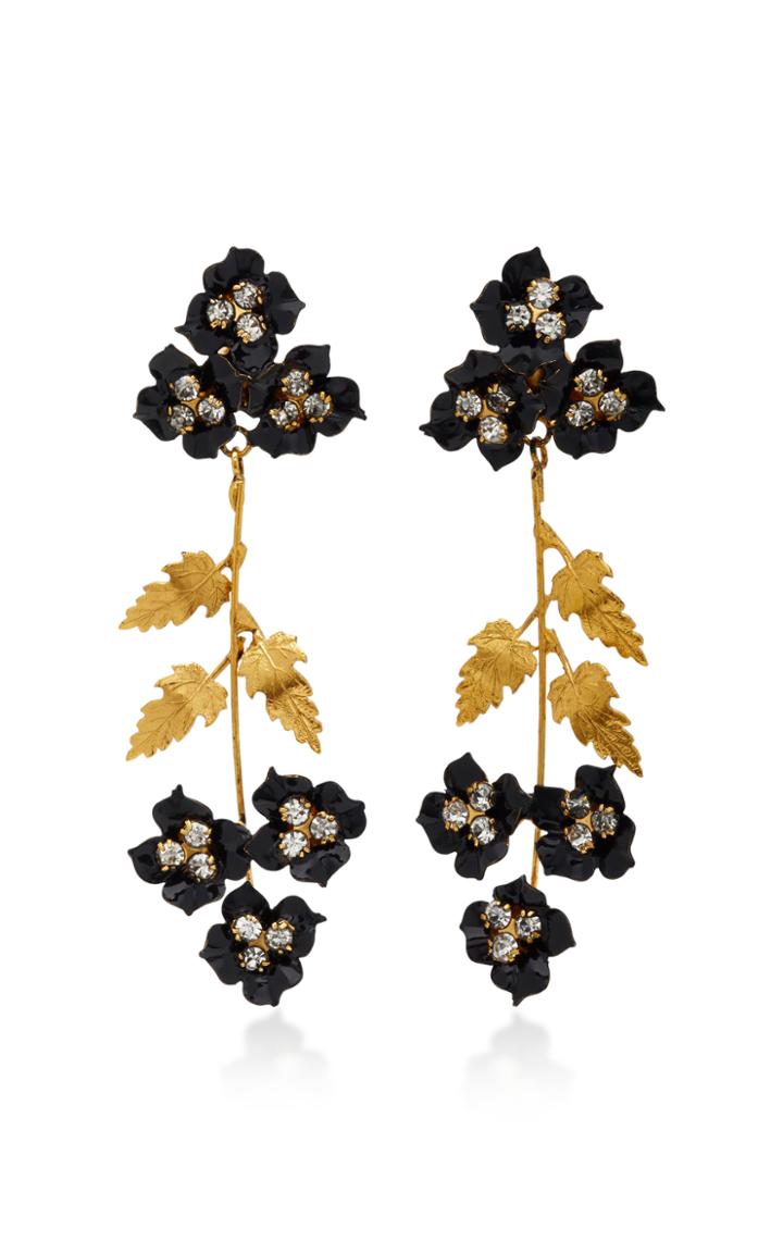 Jennifer Behr Madeline Gold-plated Swarovski Crystal Earrings