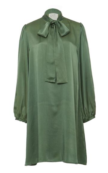 Awaveawake Mini Neck Tie Dress