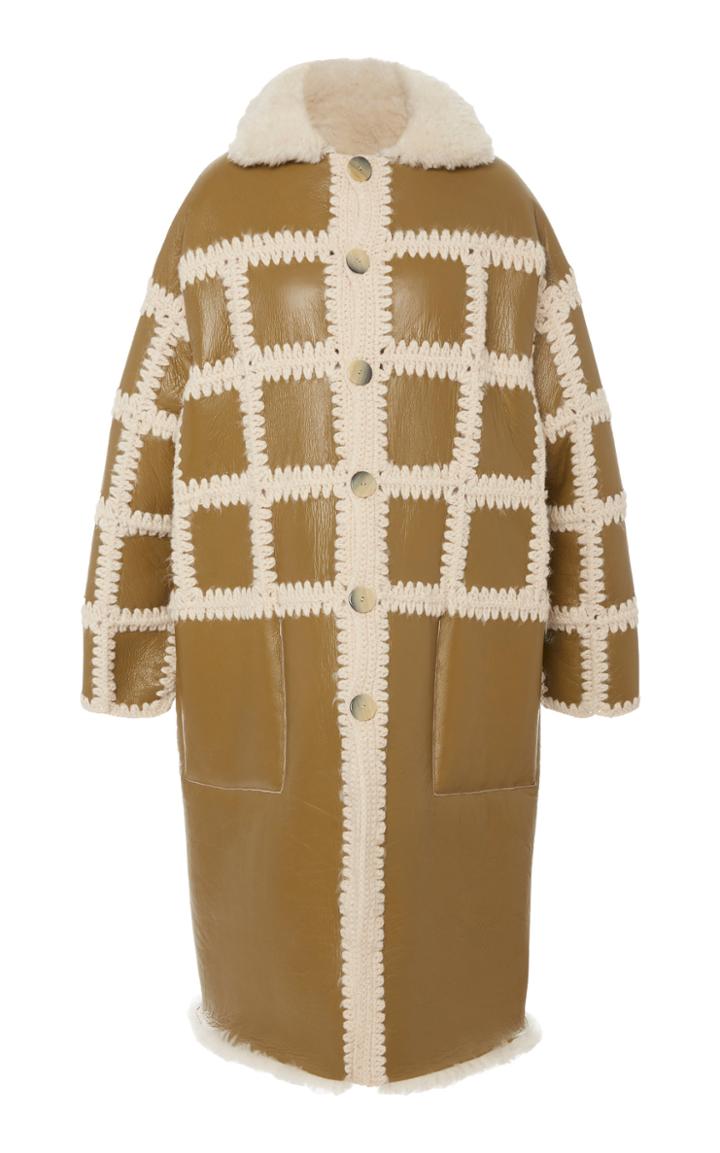 Ulla Johnson Ellaria Reversible Oversized Shearling Coat Size: P/s