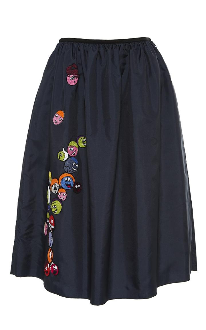 Mira Mikati Faces Patched Skirt