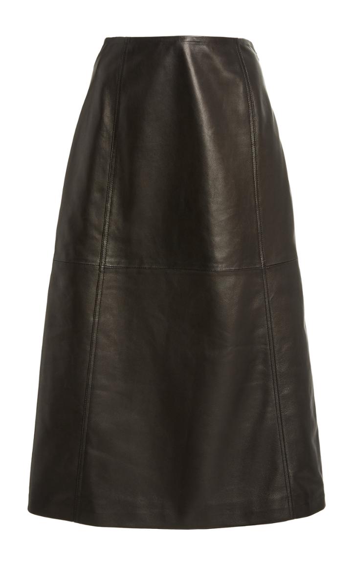 Moda Operandi Sandy Liang Yoda Leather Skirt