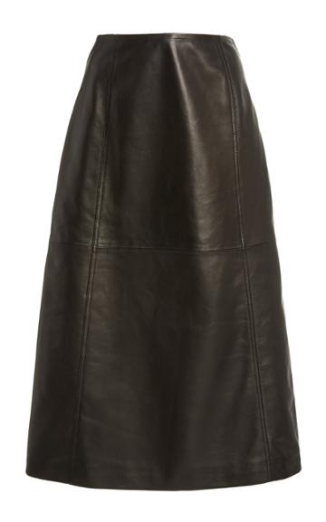 Moda Operandi Sandy Liang Yoda Leather Skirt