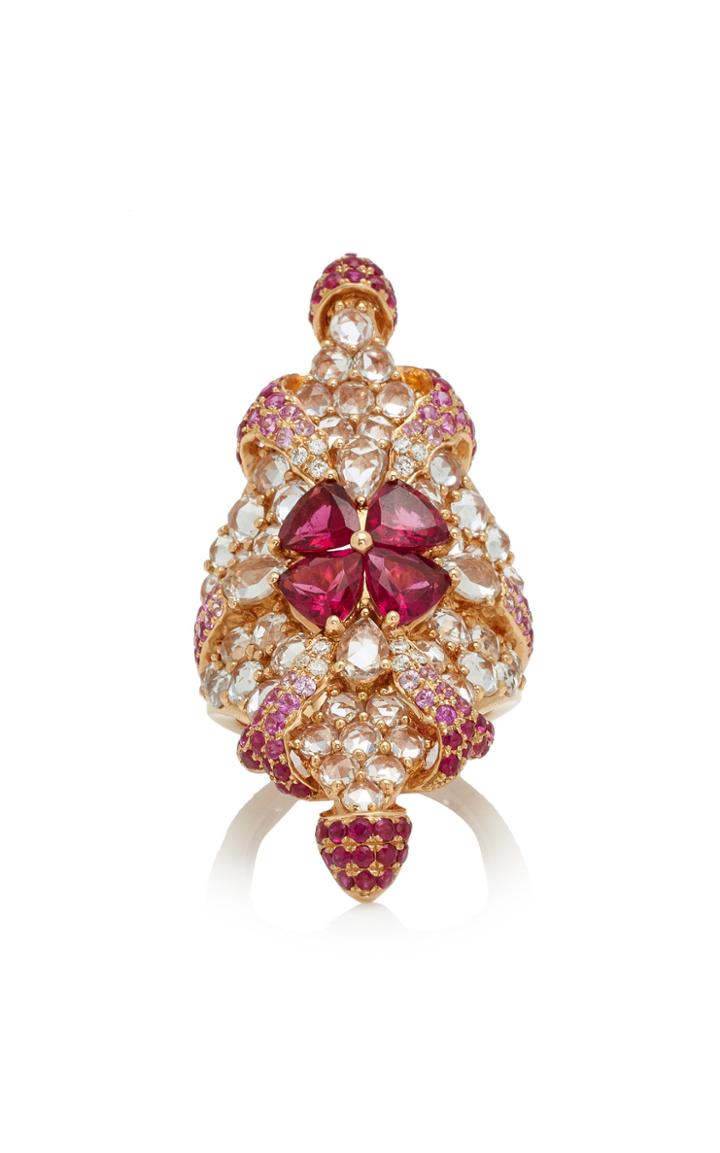 Wendy Yue 18k White Gold Multi-stone Ring